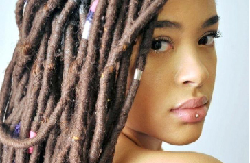 beautiful girl with dreads